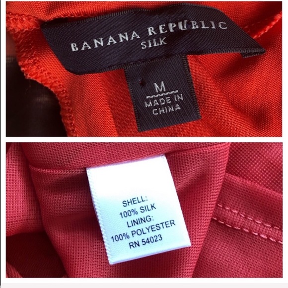 Banana Republic Orange Silk Dress - Picture 8 of 8